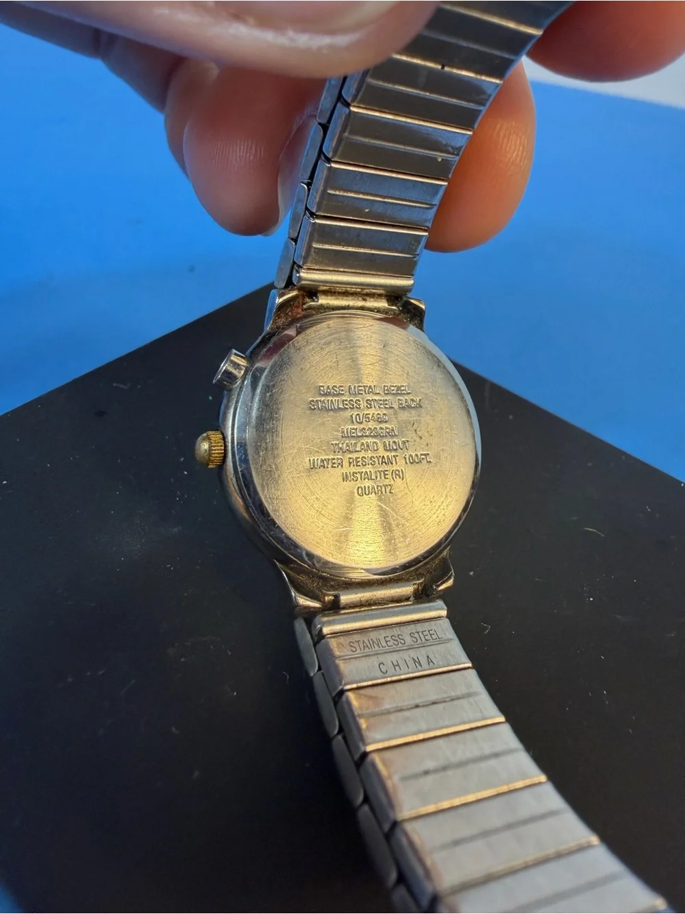 Anne Klein Silver and Gold-Tone Round Dial Watch